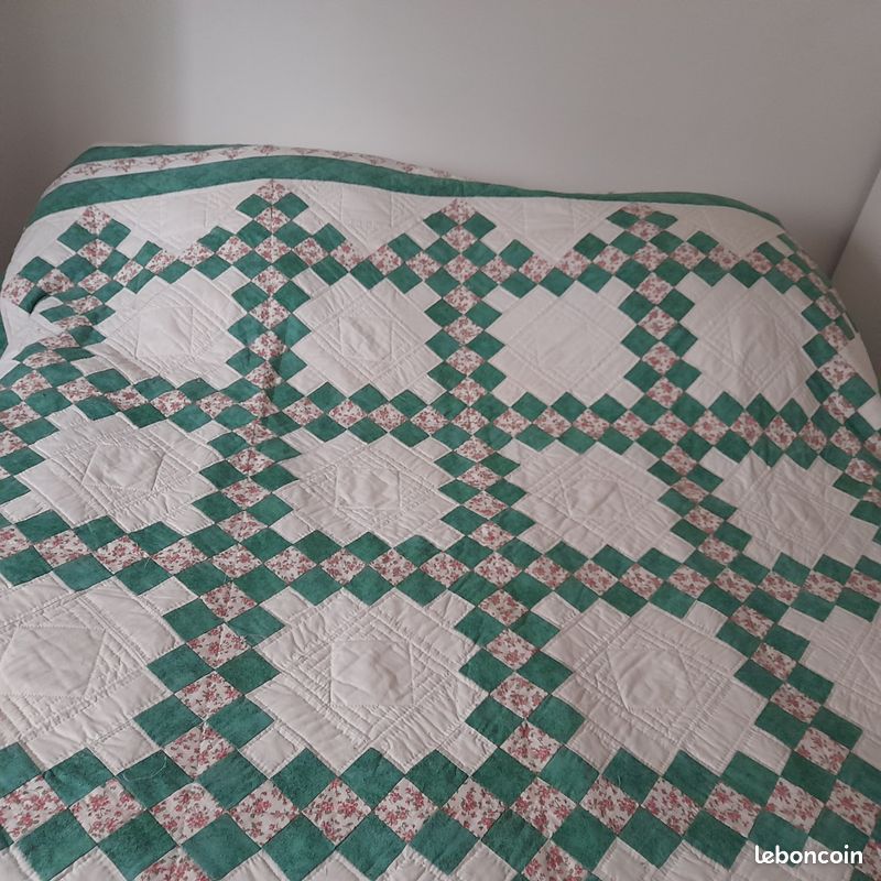 WOLTU Dessus de lit Patchwork;Couvre-Lit matelassé; Jeté de lit pour