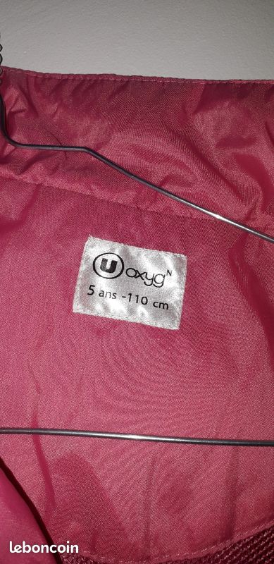 Veste type k-way imperméable 5 ans (image 4)