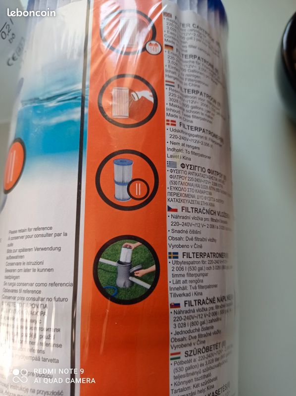 Filtres pour pompe piscine (image 1)