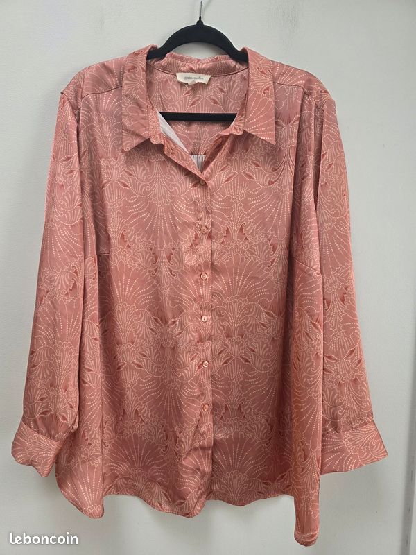 Chemisier Femme Fluide Grain De Malice - Taille 46 - Gris à Petits Pois - Neuf Sans Étiquettes