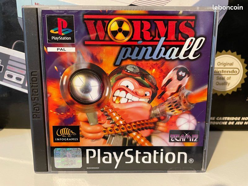 WORMS PINBALL / SONY PLAYSTATION 1 PS1 / COMME NEUF / VERSION