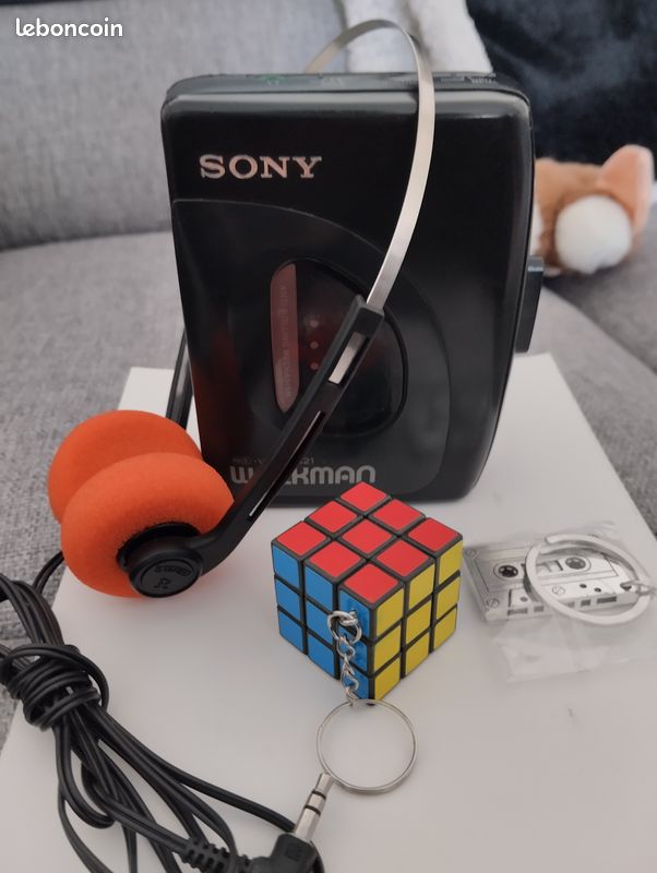 Walkman Realistic SCP-215 Vintage - Baladeur K7 Cassette Avec Casque, état Neuf