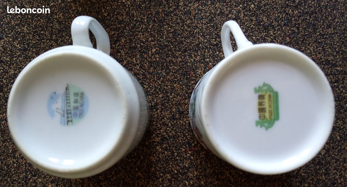 8 tasses a café en céramique fleuri (image 3)