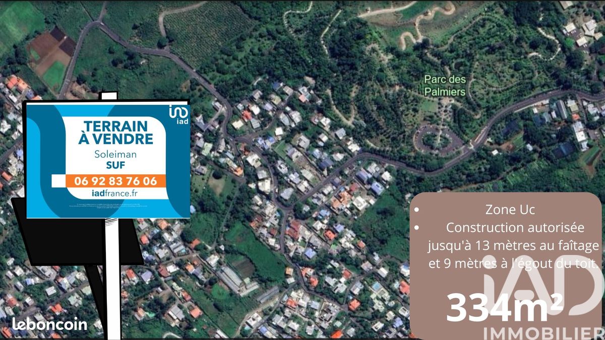 Terrain 334 m² · à Le Tampon · 334 m² · 99 500 €