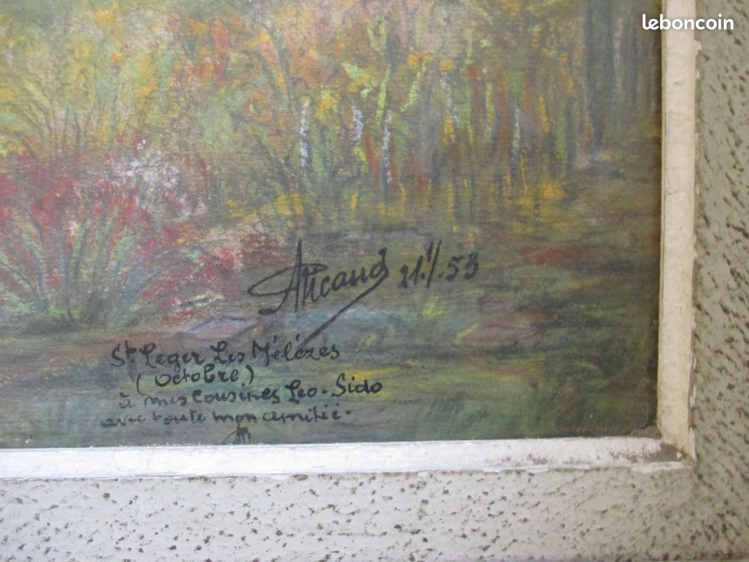 " saint léger les mélèzes " dessin aquarellé (image 3)