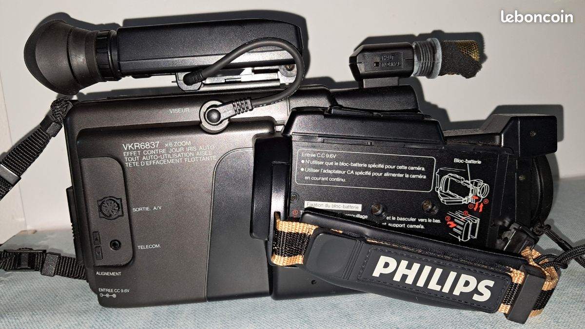 Caméscope Philips Explorer VKR6850 VHS HQ pièces détachées/réparation