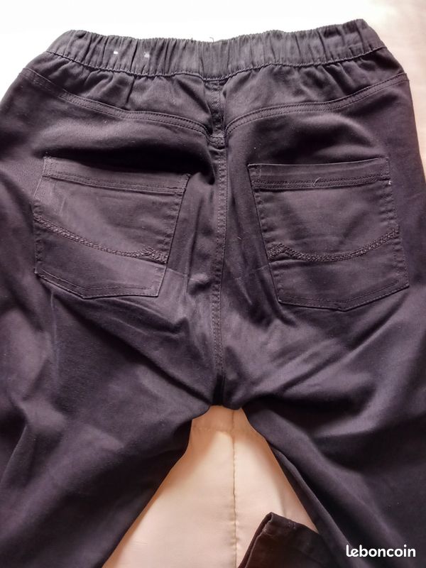 Pantalon Noir Femme Marks & Spencer - Taille 12 - Occasion En Très Bon état