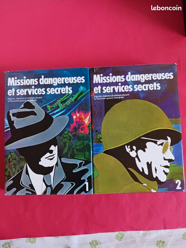 Lot 2 livres : Missions dangereuses et services secrets ( 1+2 ). Agents, espions et soldats durant la seconde guerre mondiale (image 1)