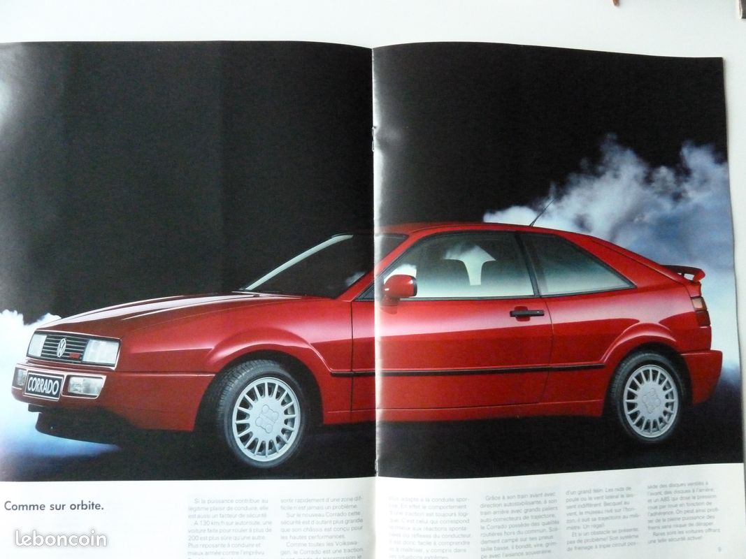 Catalogue publicitaire VW CORRADO 1989 (image 2)