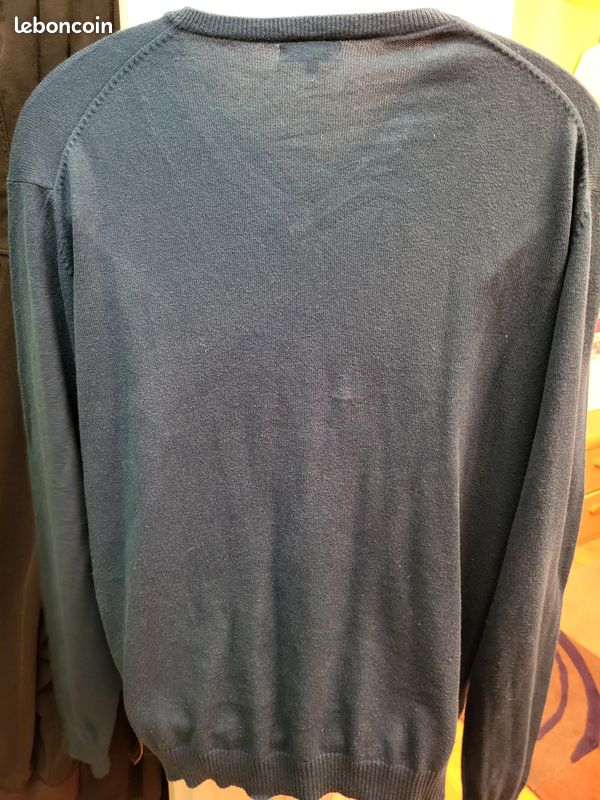 Pull vert en coton et cachemire Derby taille L (image 3)