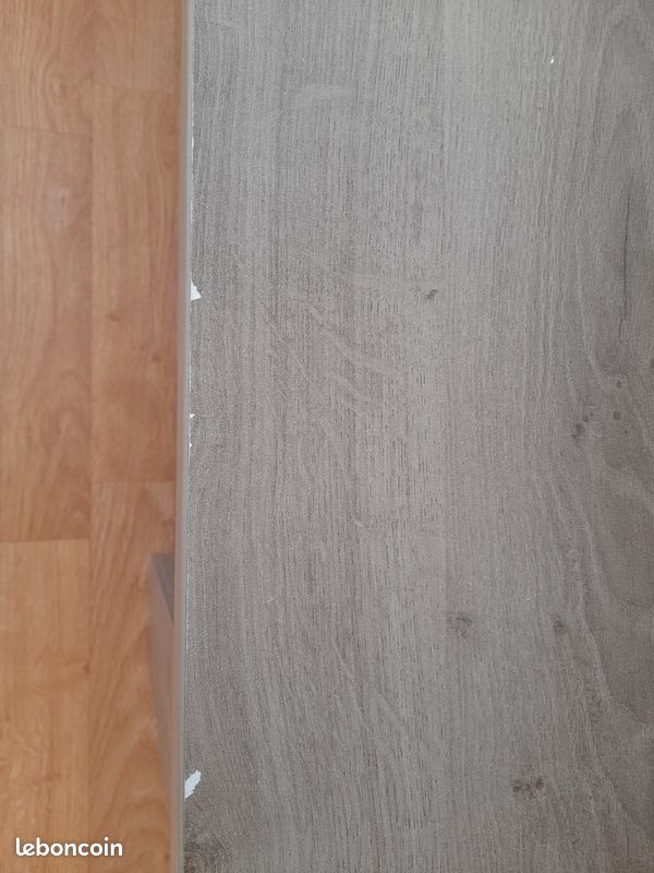 Table basse grise en bois tres solide (image 3)
