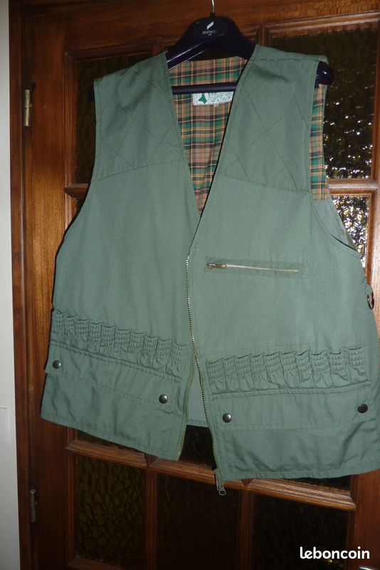 Gilet de chasse ATTILA kaki orange VERNEY CARRON - 19107