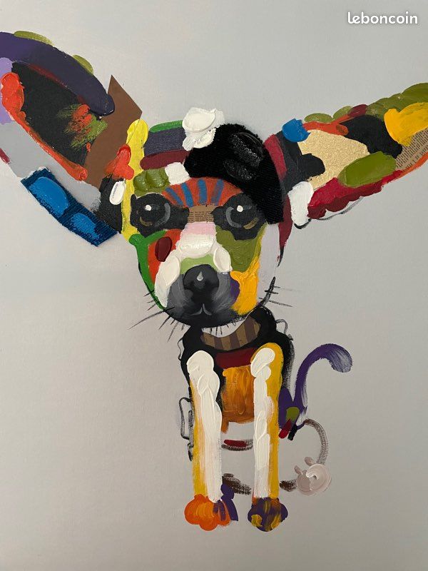 Toile pop art chien chihuahua (image 1)