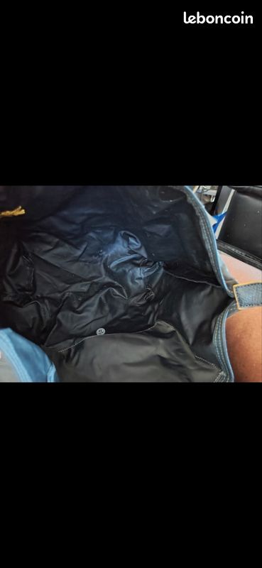 Beau sac Longchamp pliage authentique taille L noir anthracite (image 3)