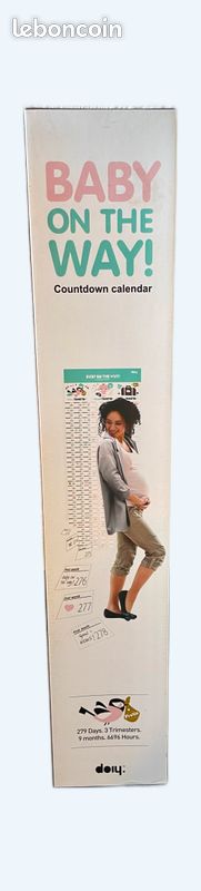 Calendrier de Décompte Grossesse : Baby on the Way NEUF (image 1)