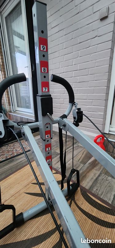 GYMFORM MultiGym – Appareil De Fitness Pliable Tout-en-un, +100 Exercices, Rameur, Pectoraux, Biceps, Abdos, Presse à Jambes Incluse