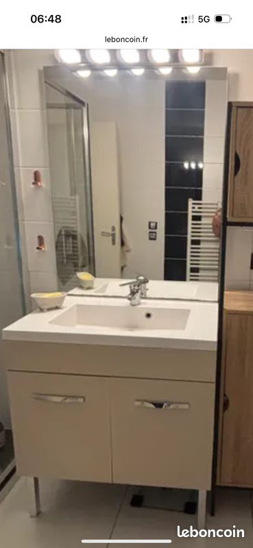 Meuble avec vasque salle de bain (image 1)