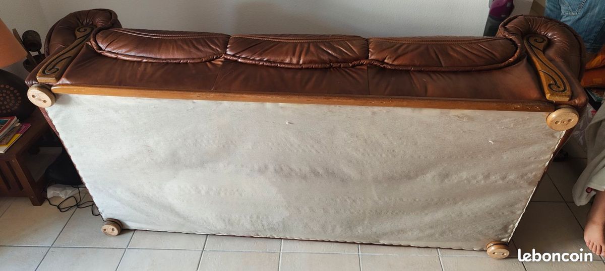 Fauteuil cuir "havane" (image 6)