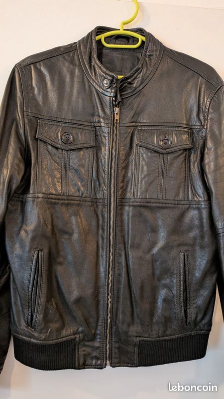 Veste cuir homme taille M (image 5)