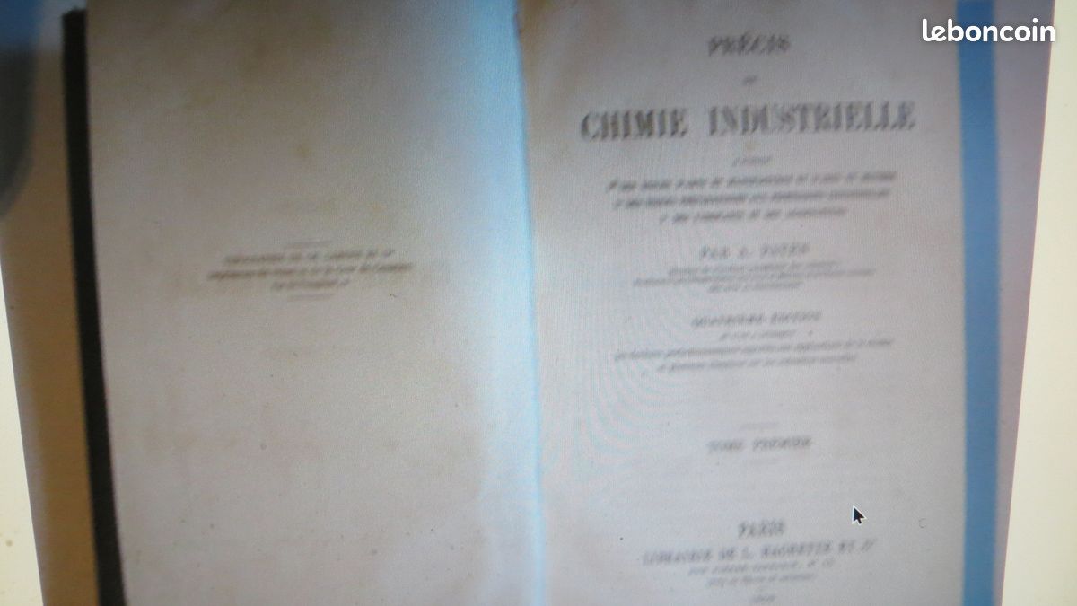 Précis de chimie industrielle de A Payen tome 1 (image 2)