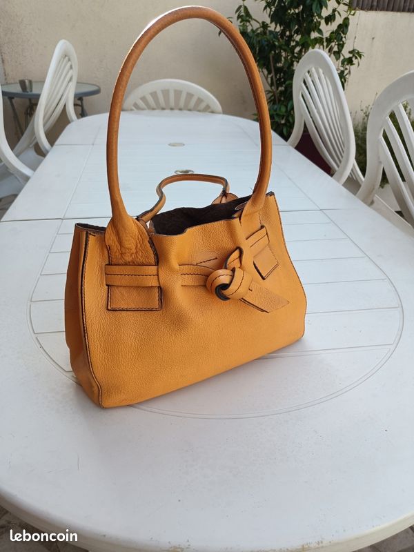 Sac à main jaune orangé (image 1)