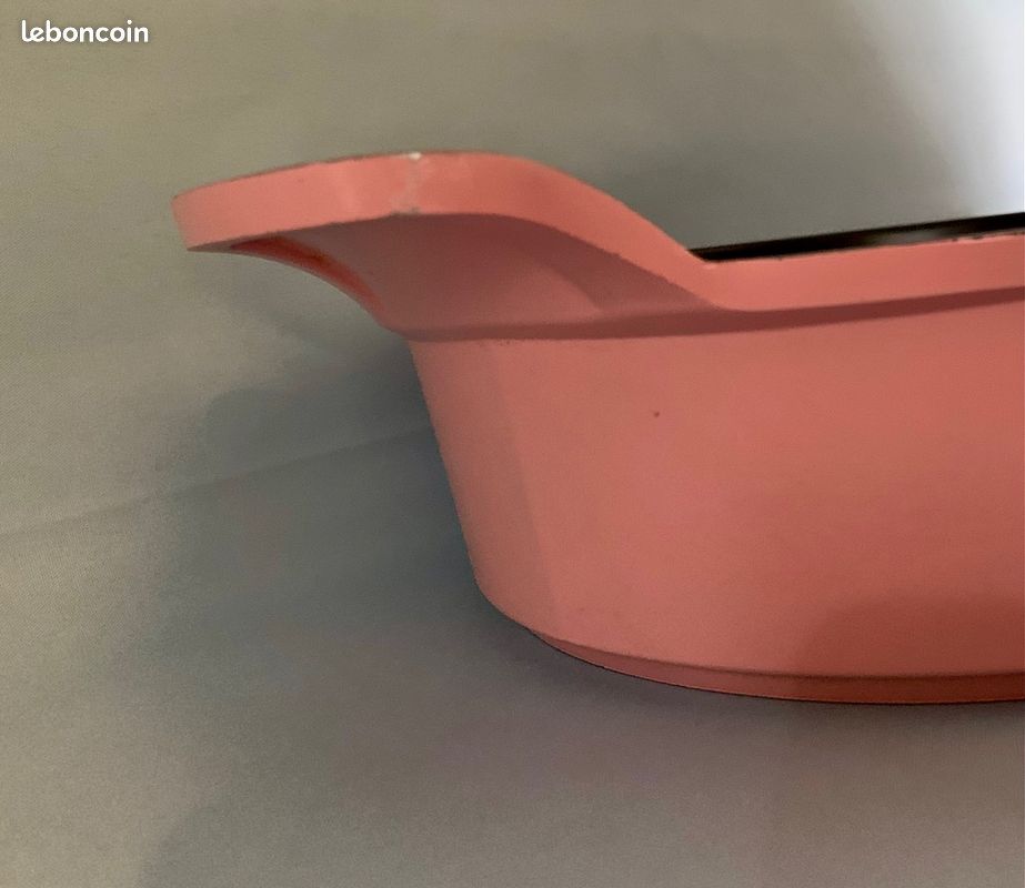 Superbe cocotte ronde "Eela" en céramique Ecolon, marque Neoflam Aeni, Rose, tous feux, Neuve (image 4)
