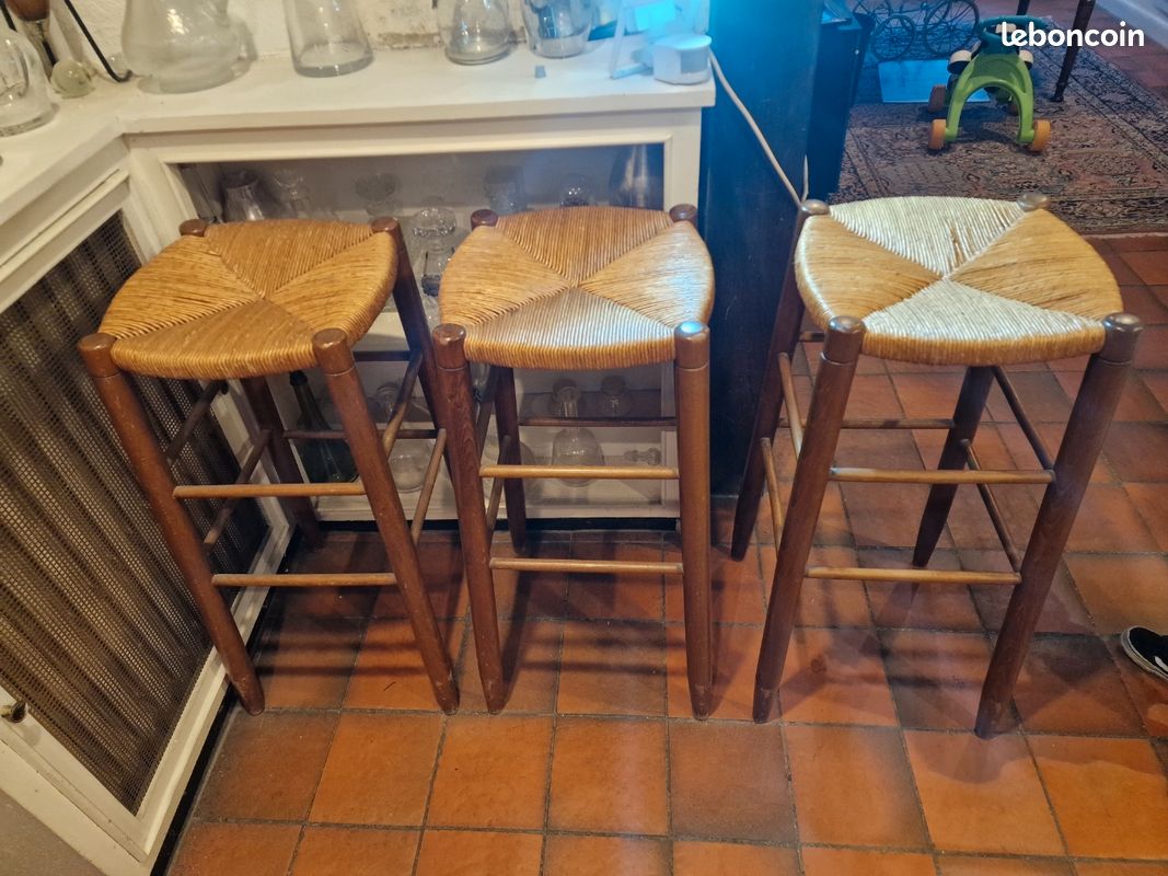Tabouret de barre lot de 3 (image 2)