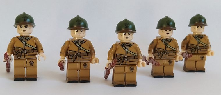 Minifig LEGO® guerre mondiale soldat Britannique UK. LEGO® WW2 et