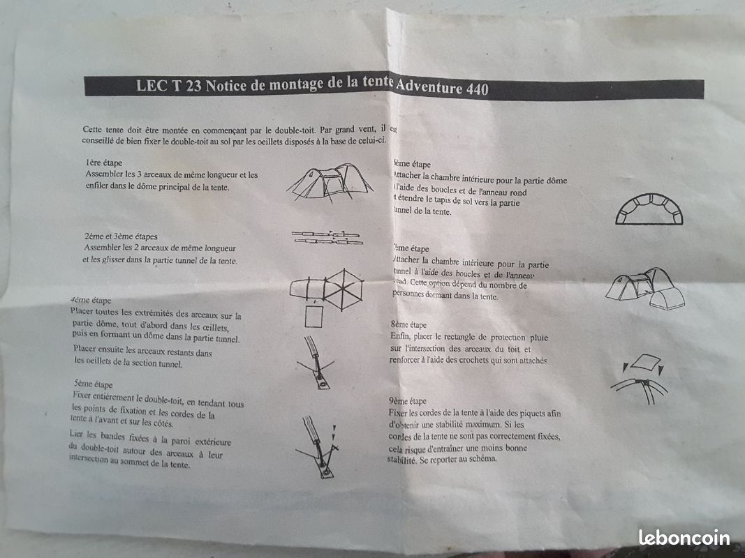 Tente de camping 4 places + 2 petits (image 9)