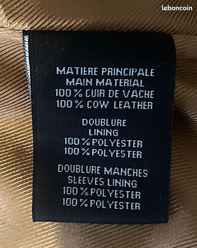Veste zippée cuir daim marque Burton (image 5)