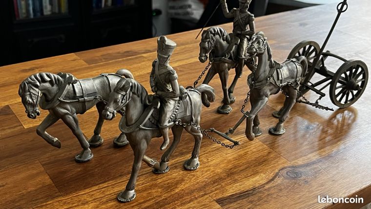 Les Etains du Prince L'Empereur Napoleon 1 Pewter Figurine wooden base