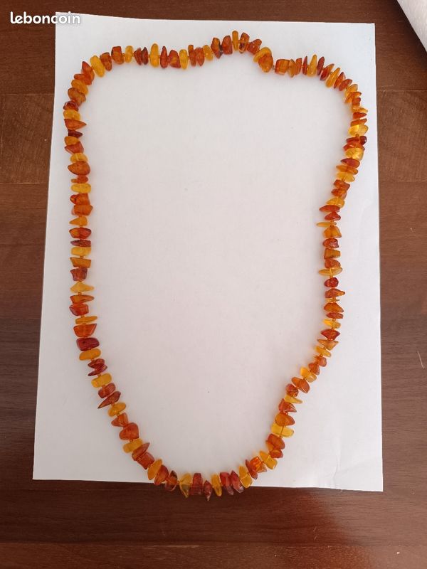Grand collier ambre naturel (image 4)