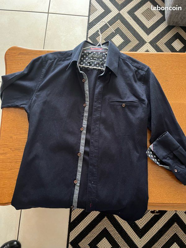 Chemise Homme Ted Baker Taille 2 - Occasion En Très Bon état - Style Et élégance