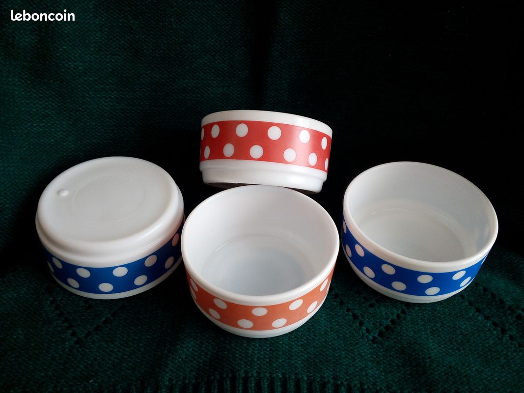 8 Coupelles ARCOPAL - Modèle POLKA - années 70/80 (image 6)