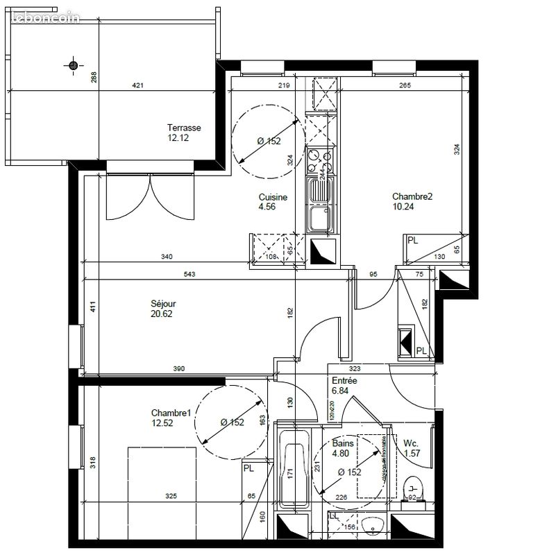 Appartement 3 pièces 63 m² · à Toulouse · 63 m² · 740 €