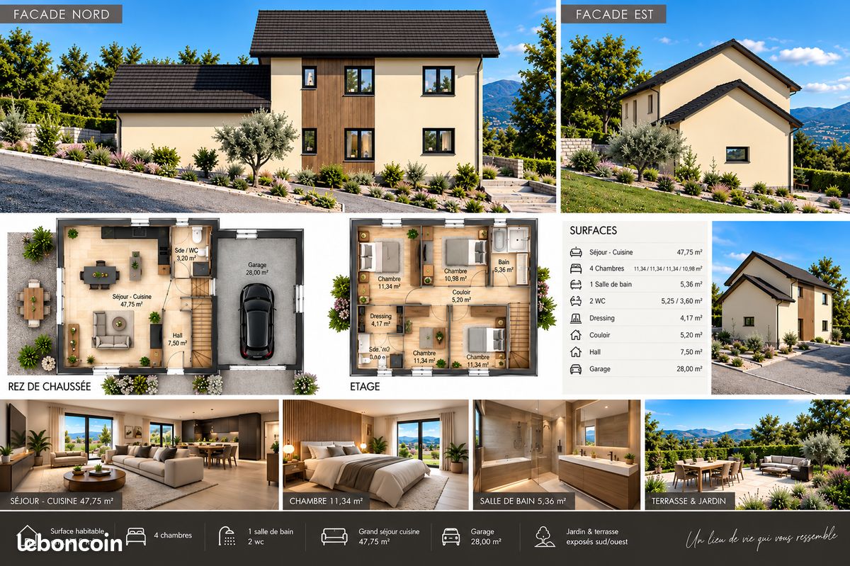 Maison 5 pièces 115 m² · à Seyssel · 115 m² · 480 000 €