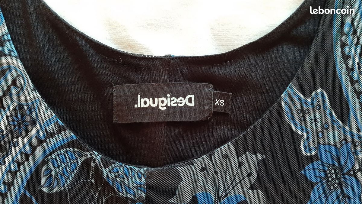 Robe Desigual Taille XS (34) - Multicouleur - Manches Longues - Occasion