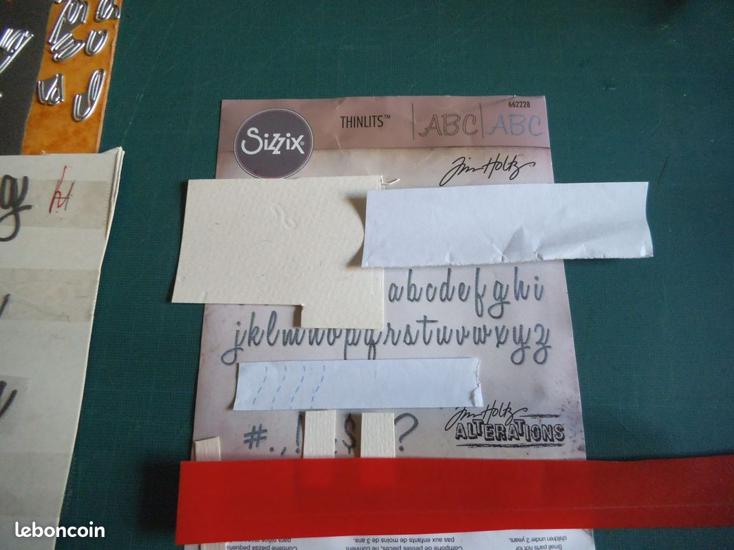 Matrice de découpe sizzix MINUSCULES N°6 (image 1)