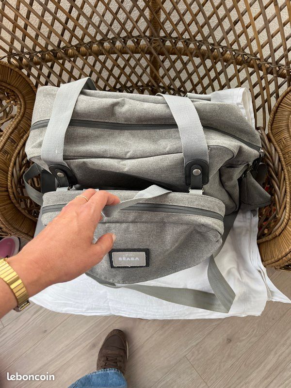 Langer Genève Ii Sac A Langer Gris Chine Béaba Sac à Langer Genève