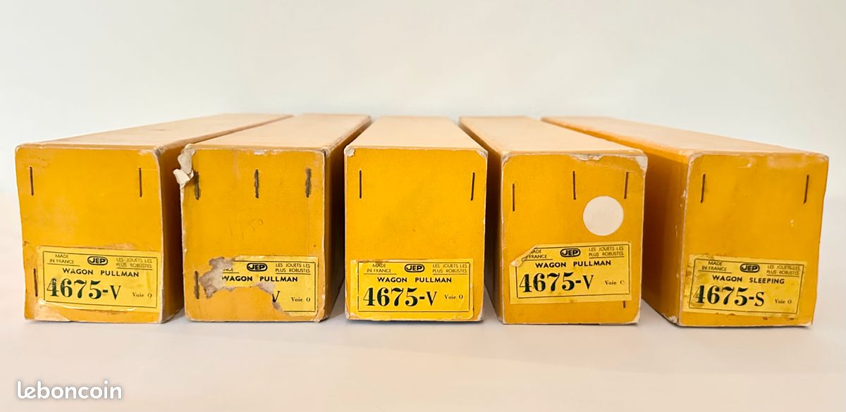 Lot De 5 Wagons JEP à Bogies - Échelle O (1/43) - Occasion, France