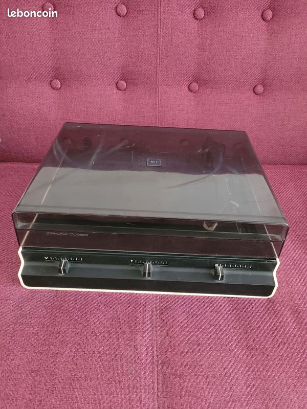 Platine Vinyle Vintage ADC – Ziphona Cambo – Avec écran LCD Orange – Occasion