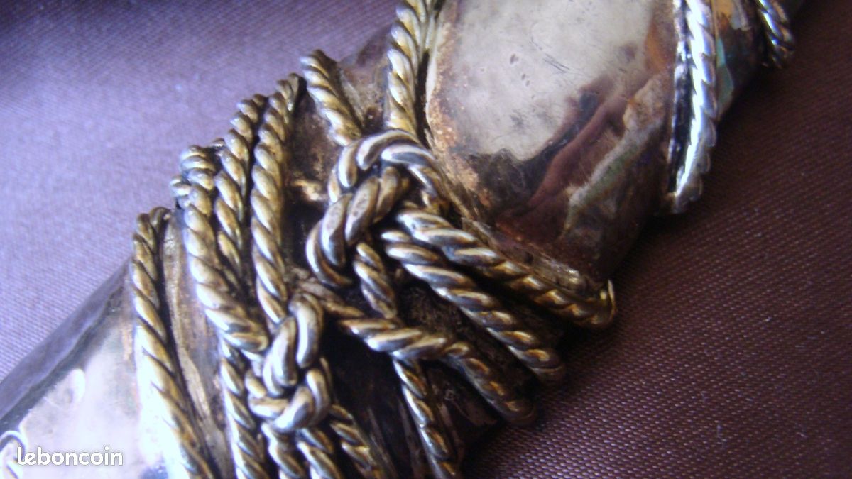 Broche Originale Signée Sidney Carron Paris - Métal Argenté Et Doré - Occasion Excellent état - Vintage