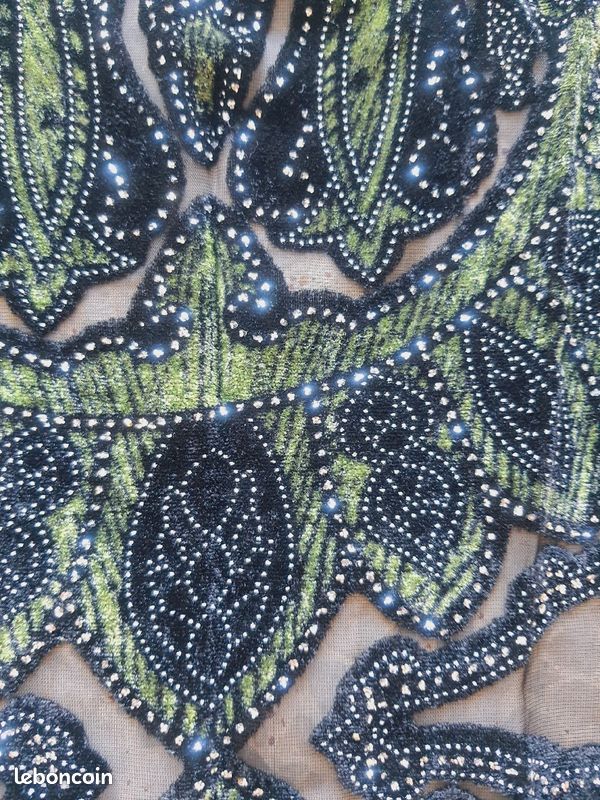Foulard écharpe de fête en velour (image 3)