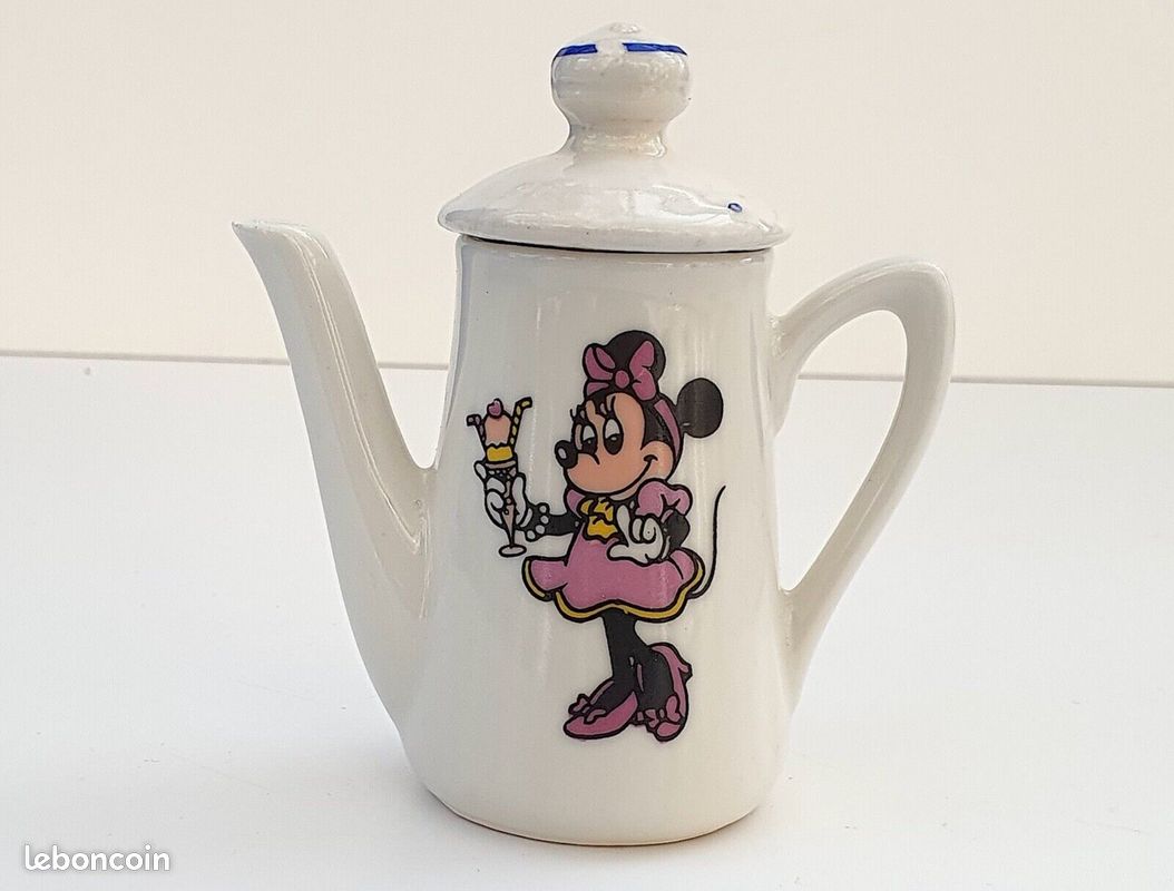 Belle Dinette Ancienne - Service à Café Mickey, Minnie Et Donald - Bon état