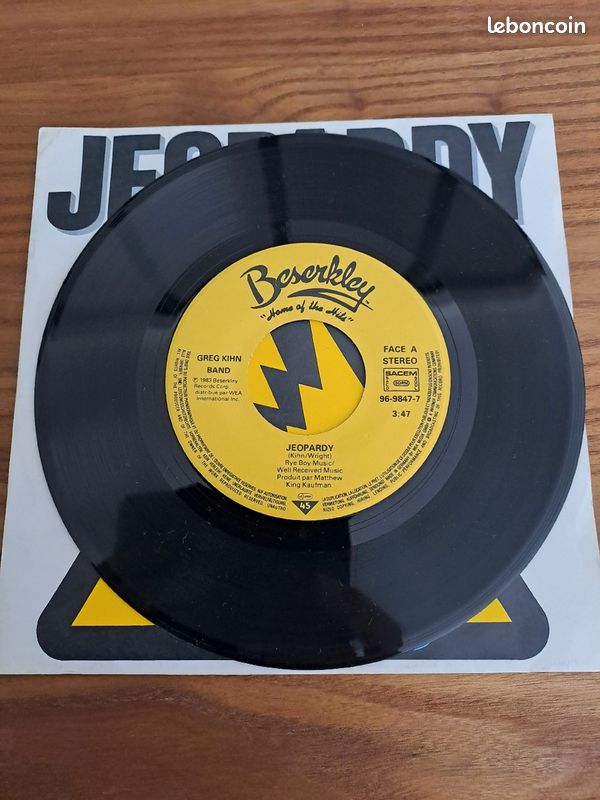 Disque jeopardy greg kihn band 45t (image 3)