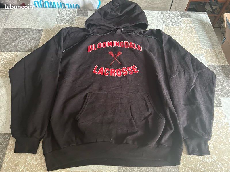 Sweat à capuche Port & Company - Bloomingdale Lacrosse (Taille L) (image 2)