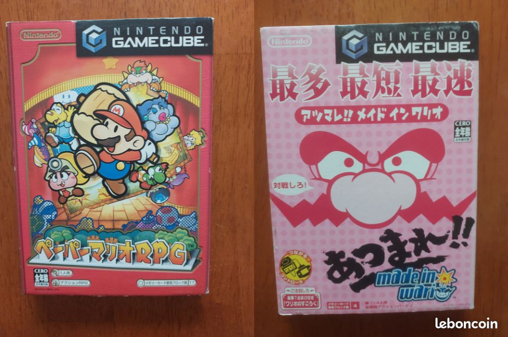 Paper Mario RPG + Made in Wario GameCube Nintendo NTSC-J cib Complet Japon (image 1)