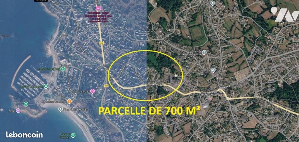 Terrain 700 m² · à Trébeurden · 700 m² · 158 250 €