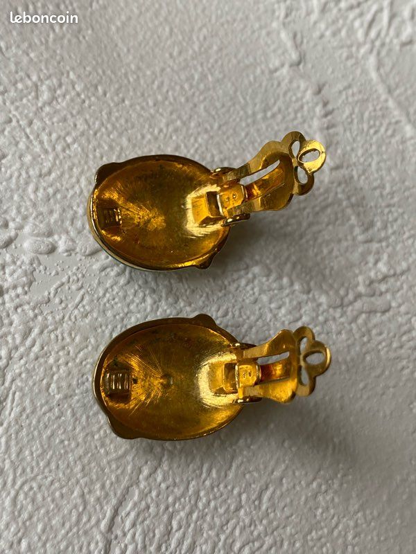 Paire De Clips Vintage - Boucles D'oreilles à Clip, Occasion