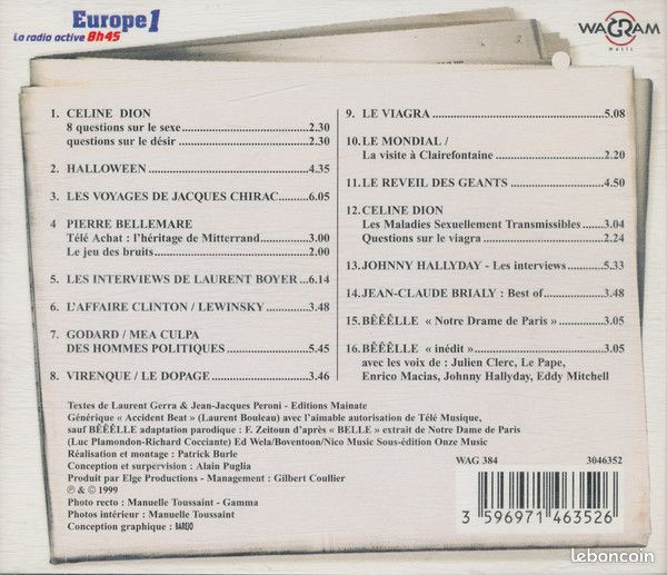 CD Laurent GERRA Les Meilleurs Moments De Scoops Du Monde (D2110) S (image 2)